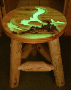 Epoxy resin stool