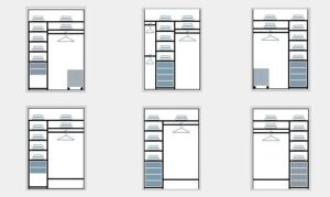 Opciones para llenar armarios correderos.
