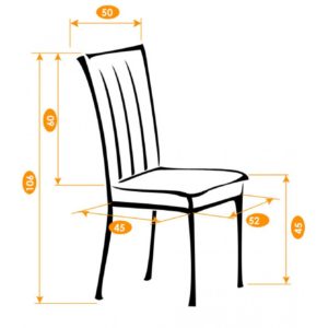 Chair height with backrest