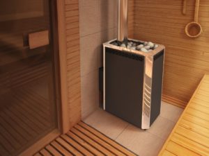 estufa de sauna interior