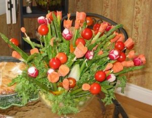 bouquet di fiori, taglio per la tavola