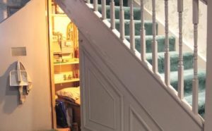 Wardrobe under the stairs 