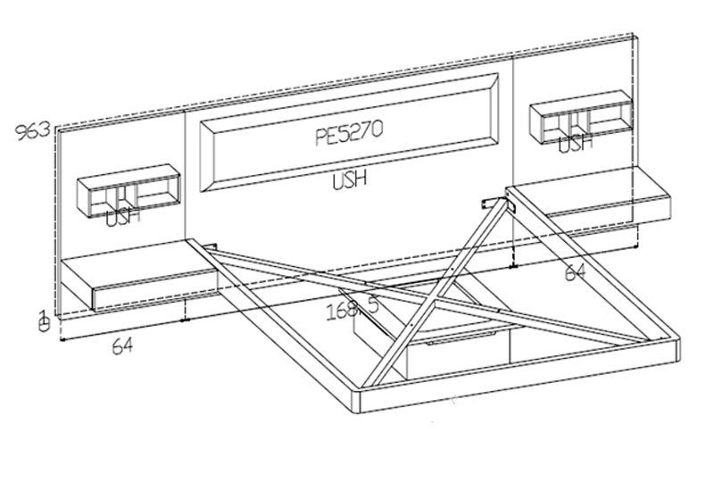 Diagrama de cama flotante