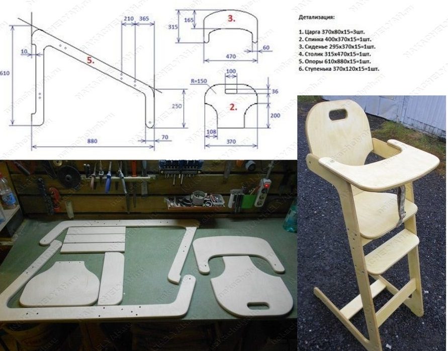 Diagrama de cadira de creixement de bricolatge