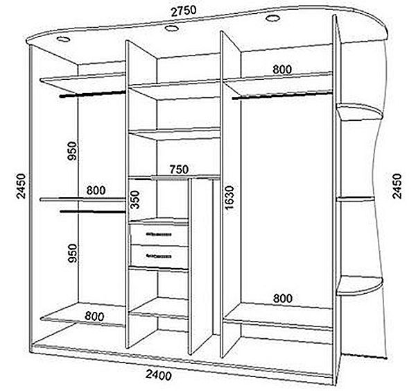 Diagrama del gabinete de herramientas de bricolaje