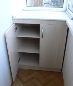 DIY balcony cabinet