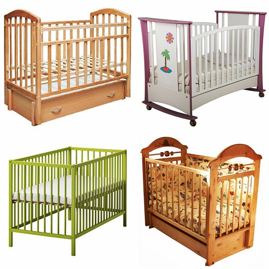 Types of cribs.