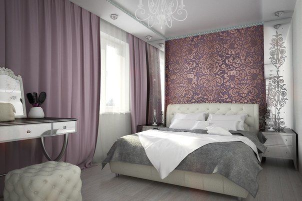 One of the interior options with a white bed.