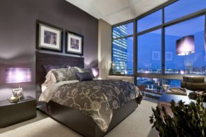 Zoning sa Contemporary bedroom