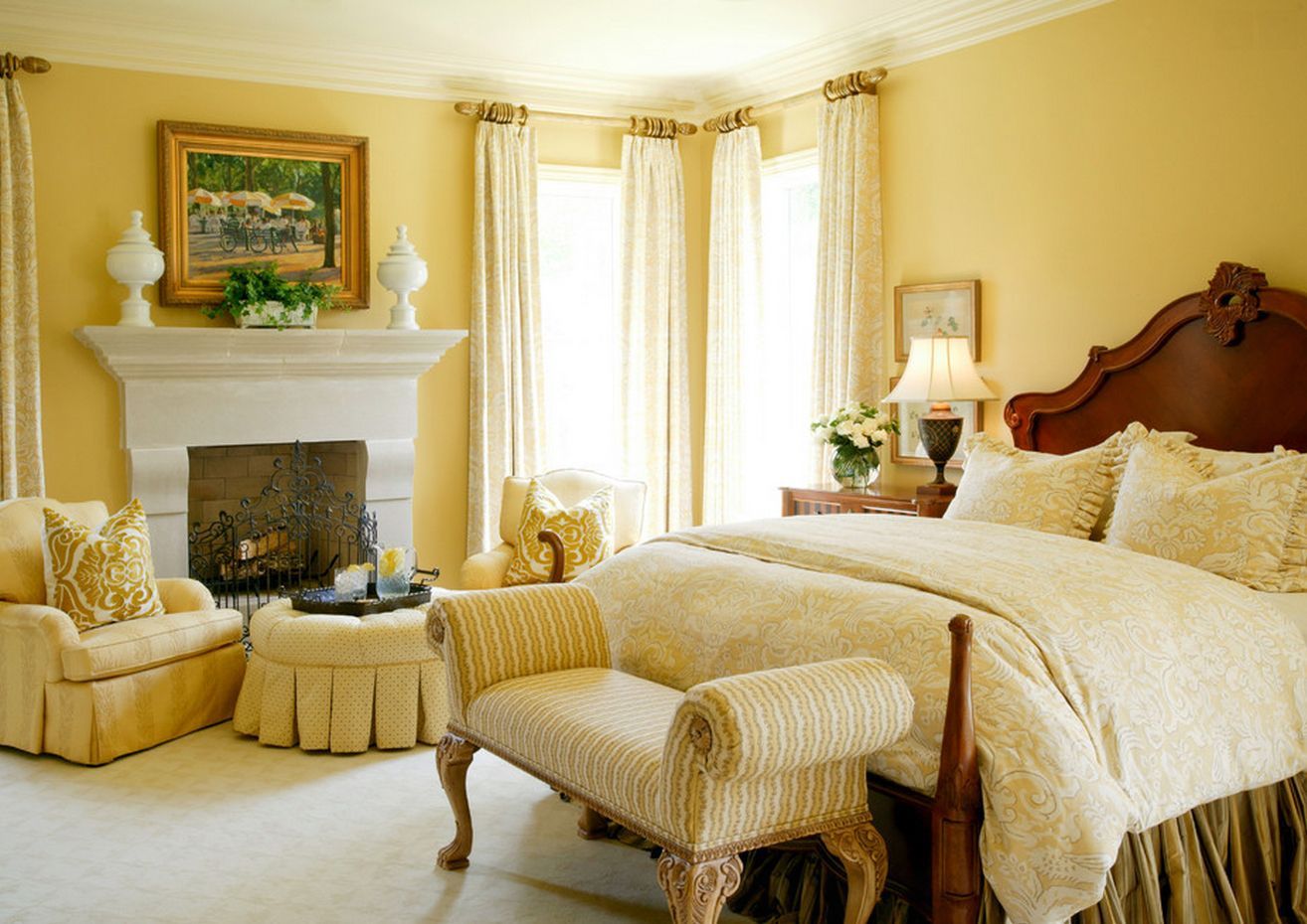 Decor and accessories in a classic bedroom.