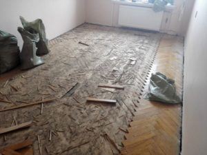 Desmontaje de parquet