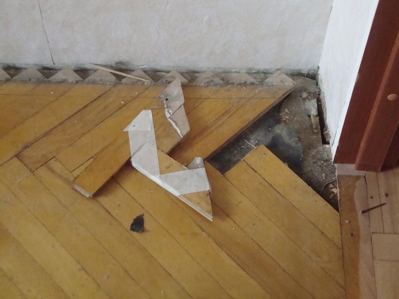 Démontage de parquet