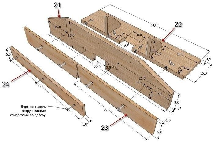 Dibujo de mesa para un enrutador