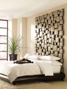 Square cushion headboard