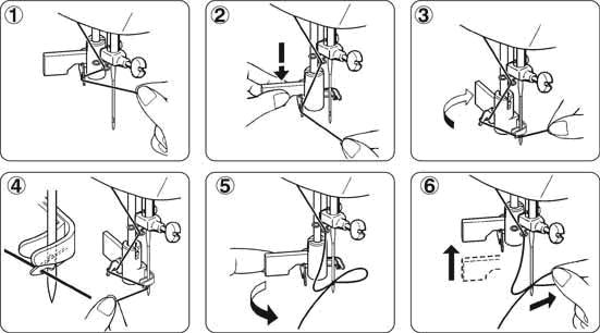 Cách xỏ chỉ vào máy may