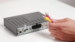 Connecting a digital set-top box.