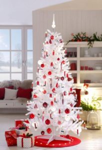 Cómo decorar un árbol de Navidad blanco en 2019