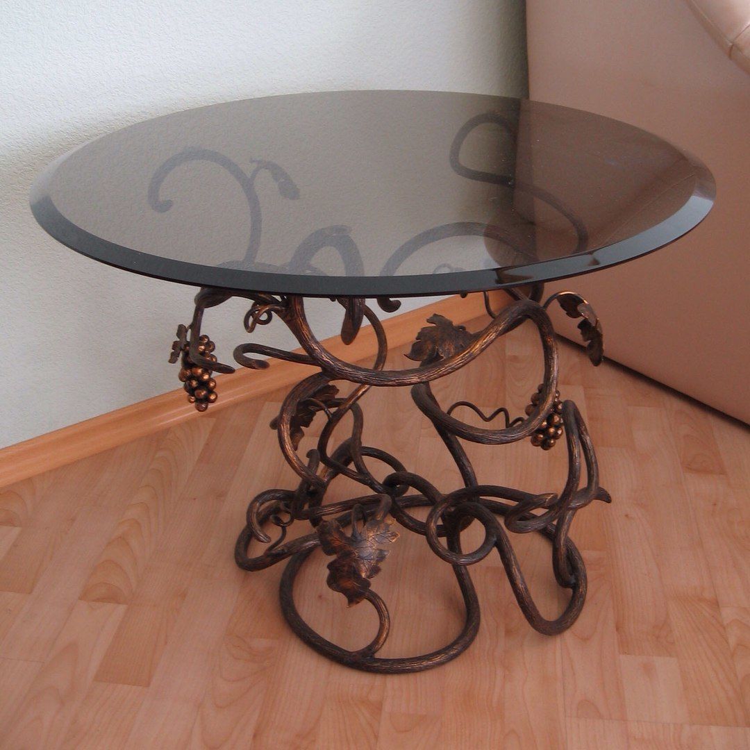 DIY forged metal table.