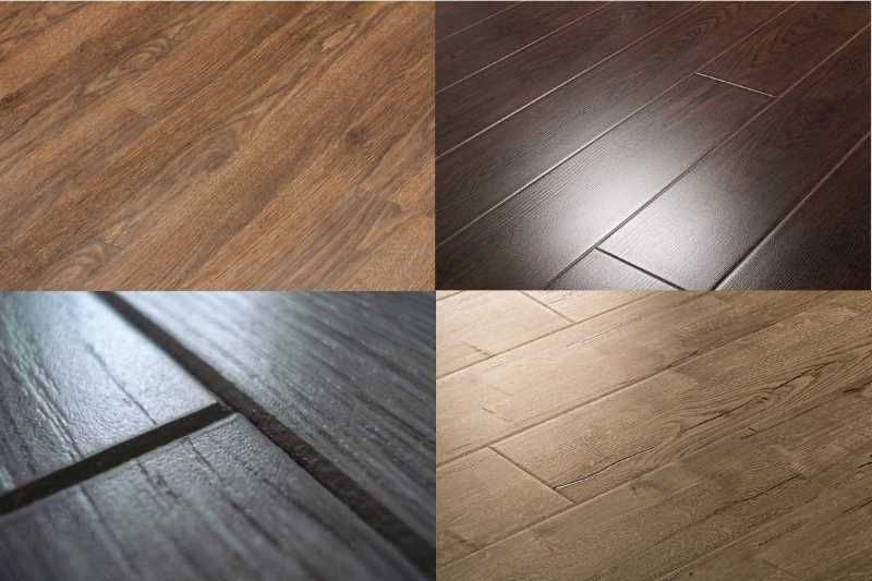 Laminate με και χωρίς λοξότμηση.