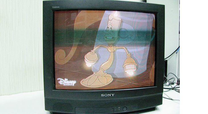 El televisor parpelleja