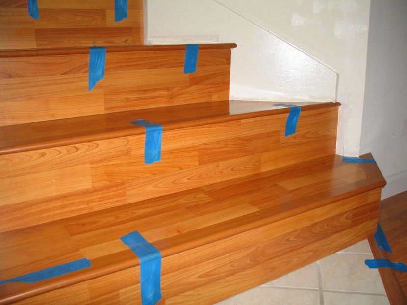 Do-it-yourself laminate staircase finishing