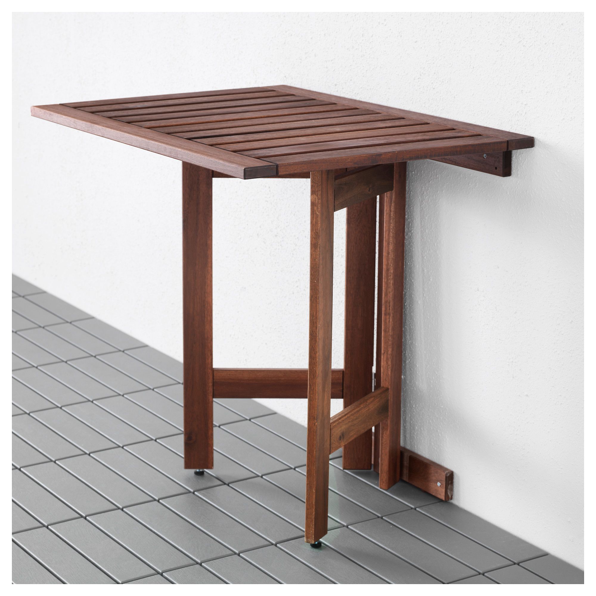 Table with folding stand.