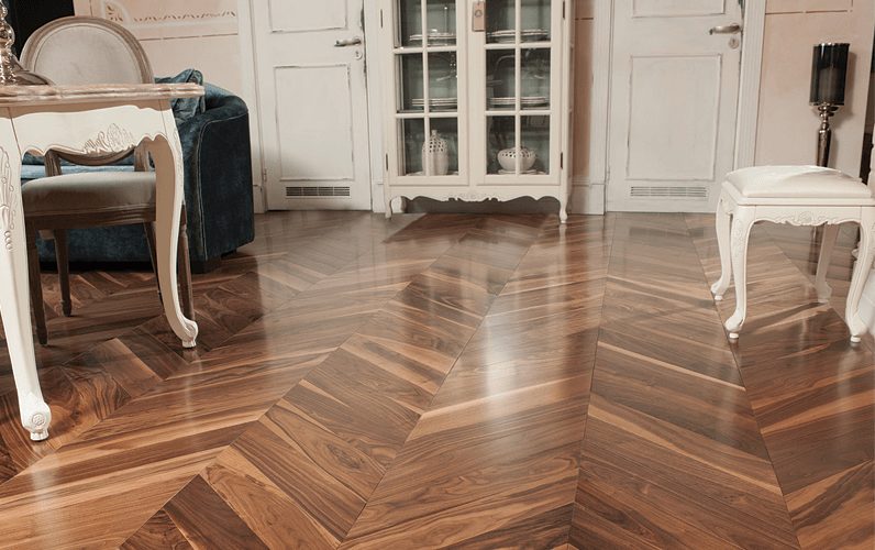 Parquet a l'interior.