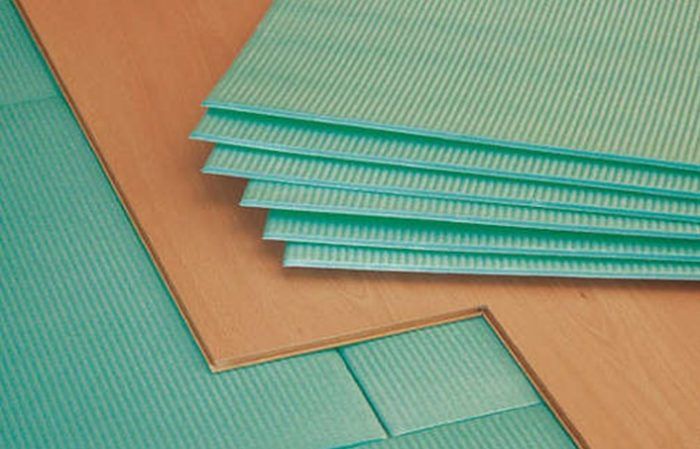 Polypropylene backing for laminate.