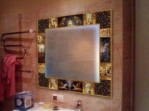 DIY mirror frame