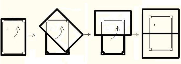 Schema de montare a mecanismului