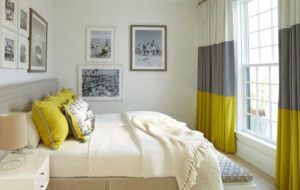 Curtains for a bright bedroom