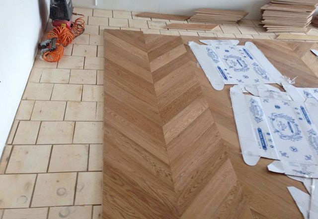 Correcta instalación de parquet.