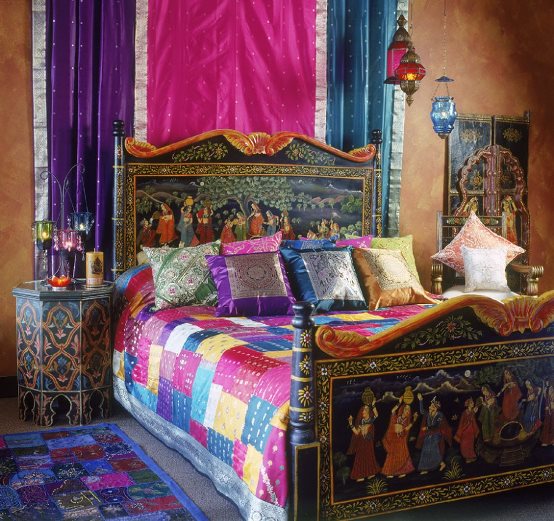 Chambre de style indien