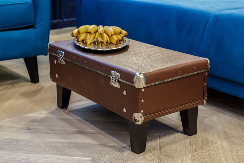 Table from a suitcase.