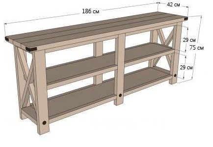 dibujo de mesa de tv