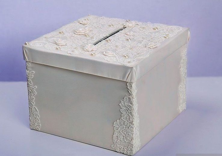 Wedding chest for money from a shoe box