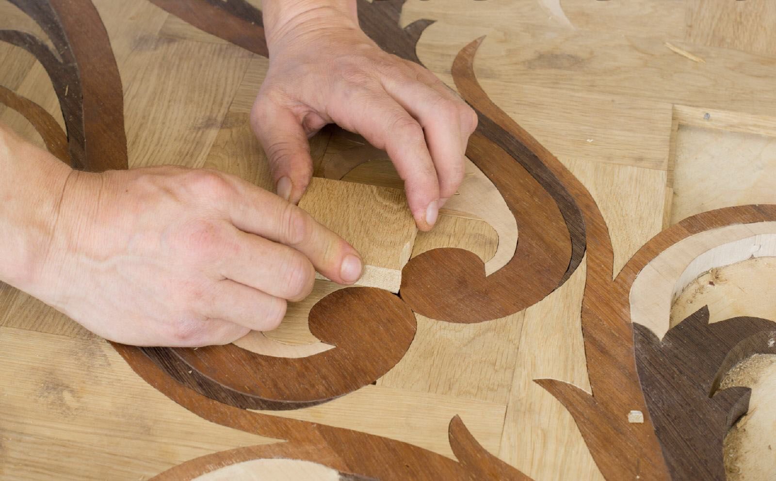 Pose de parquet à lames