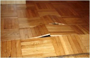 The parquet is swollen from water - what to do?