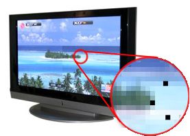 Dead pixels on TV