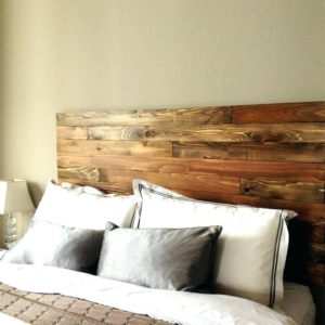 DIY wooden headboard