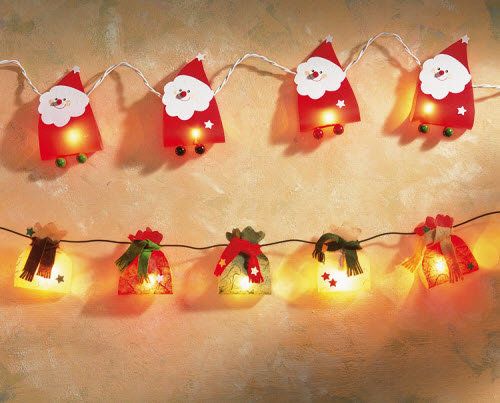 DIY Christmas tree garland