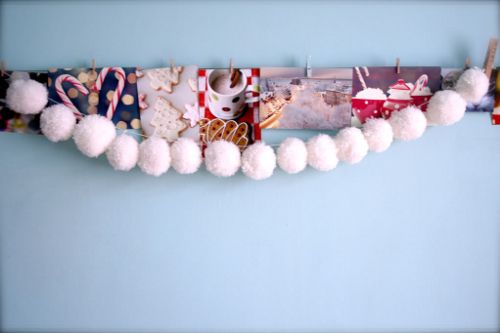 DIY Christmas tree garland