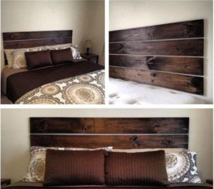 wooden headboard