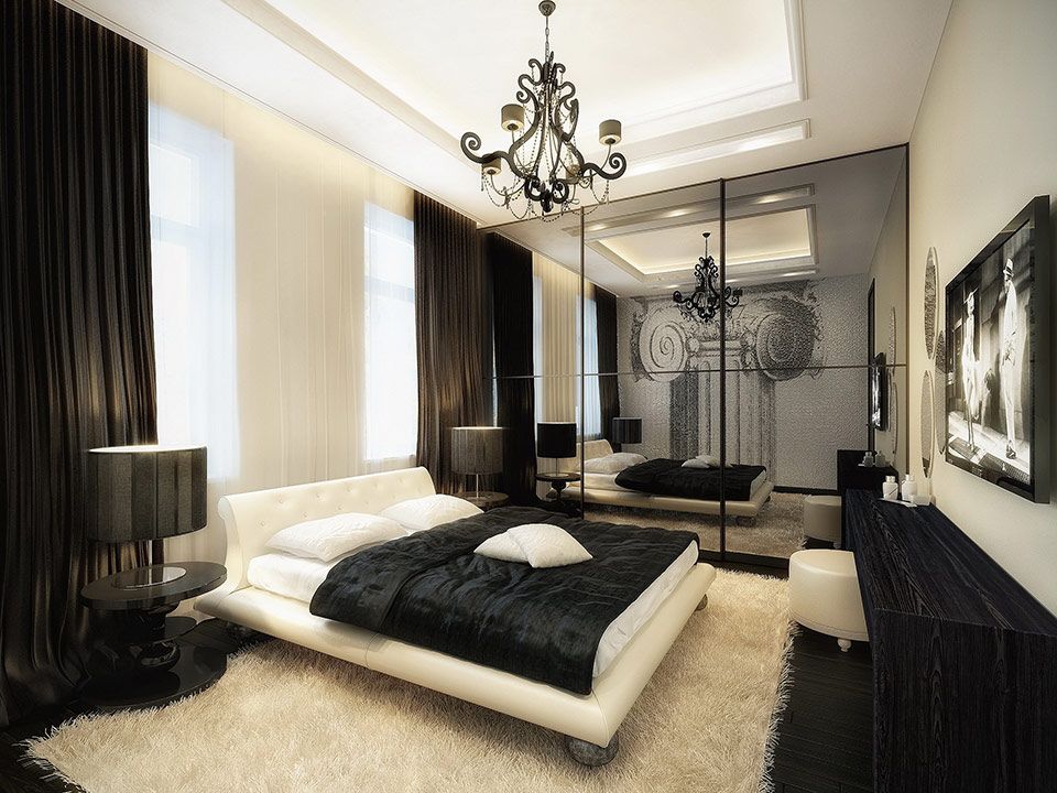 style de chambre noir et blanc