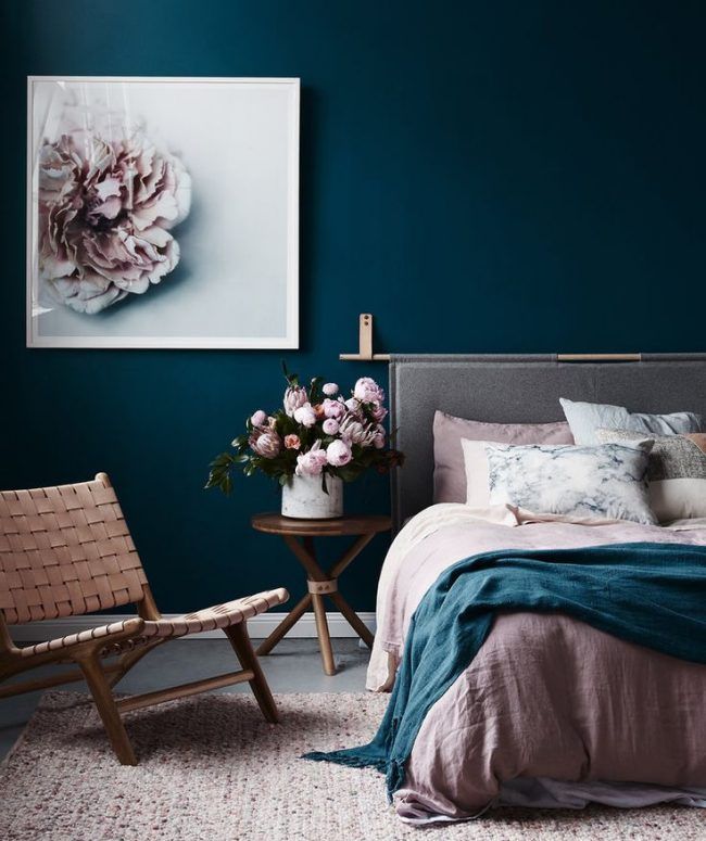 disadvantages of decorating a bedroom in blue tones