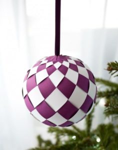 Christbaumkugeln aus Papier