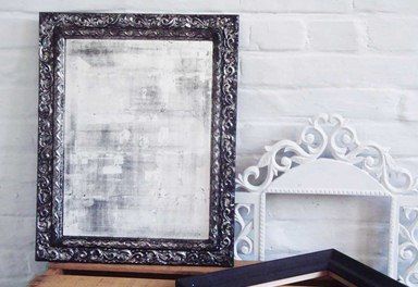 how to age a mirror at home