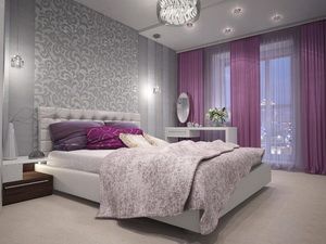 Bedroom in gray tones