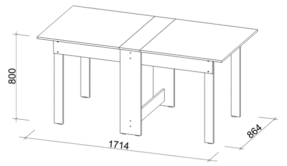 Tabel-bog tegning.