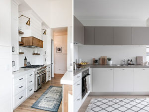 Carpet in the kitchen in the interior, photo